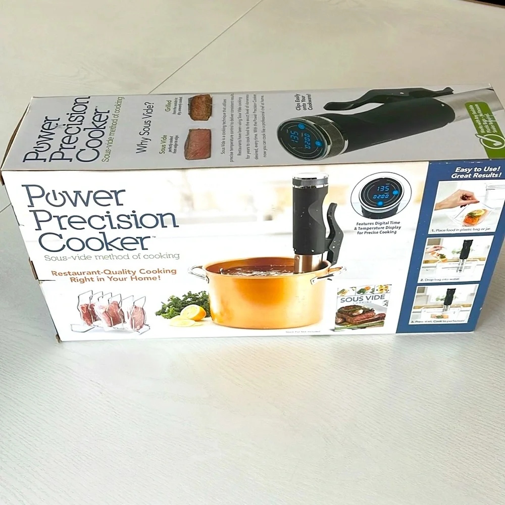 Power Precision Cooker - Sous Vide Method, NEW